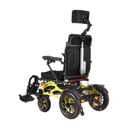 Aluminum Remote Control Lightweight Folding Portable Travel Ultra Light Electric Wheelchair for Adults