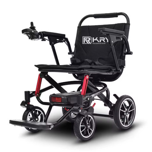 Lightweight Foldable Handicapped Electric Wheelchair Luxury Power Electric Wheelchair for Disabled
