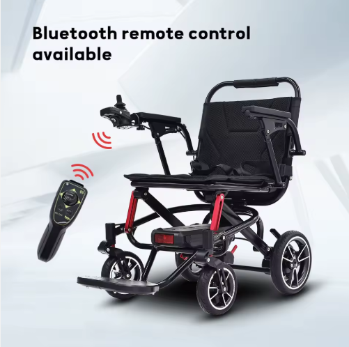 Lightweight Foldable Handicapped Electric Wheelchair Luxury Power Electric Wheelchair for Disabled